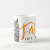 カボチャのスパイスキャットサンクスギビング秋デコール コーヒーマグカップ (中央)