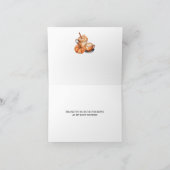 カボチャのスパイスコーヒーベビーシャワー折り畳み サンキューカード (内部)