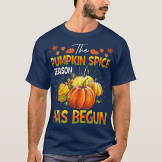 カボチャのスパイスシーズンが始まった可愛い秋秋 Tシャツ