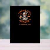 カボチャのスパイスシーズンが間もなくハロウィーンファールを始める アクリルサイン (ニュートラル)