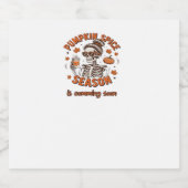 カボチャのスパイスシーズンが間もなくハロウィーンファールを始める スパークリングワインラベル (シングルラベル)