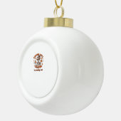 カボチャのスパイスシーズンが間もなくハロウィーンファールを始める セラミックボールオーナメント (右)