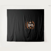 カボチャのスパイスシーズンが間もなくハロウィーンファールを始める タペストリー (正面(横))