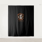 カボチャのスパイスシーズンが間もなくハロウィーンファールを始める タペストリー (正面)