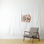 カボチャのスパイスシーズンが間もなくハロウィーンファールを始める タペストリー (インサイチュ(横))