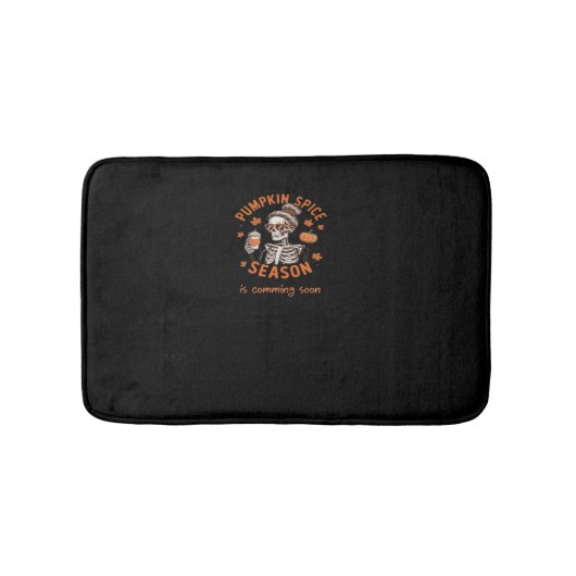 カボチャのスパイスシーズンが間もなくハロウィーンファールを始める バスマット (正面)