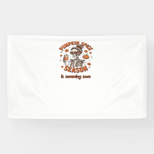 カボチャのスパイスシーズンが間もなくハロウィーンファールを始める 横断幕 (横)