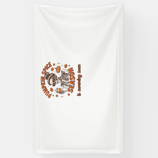 カボチャのスパイスシーズンが間もなくハロウィーンファールを始める 横断幕 (縦)