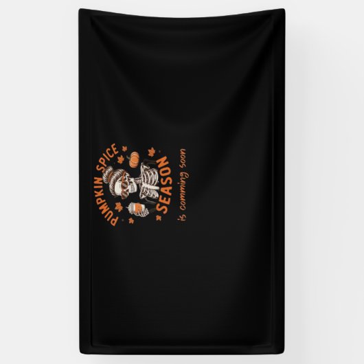 カボチャのスパイスシーズンが間もなくハロウィーンファールを始める 横断幕 (縦)