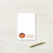 カボチャのスパイスシーズンオレンジ秋のポストイットノート ポストイット (デスク上)