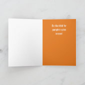 カボチャのスパイスシーズングリーティングカードに感謝する カード (内部)