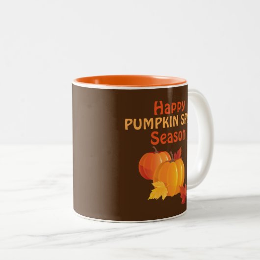 カボチャのスパイスシーズン11 oz 2トーンマグカップ ツートーンマグカップ (正面右)