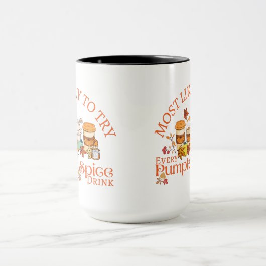 カボチャのスパイスドリンクが大好き マグカップ (中央)