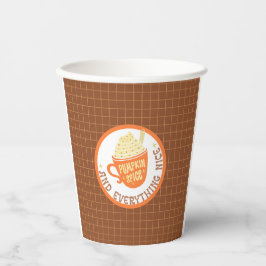 カボチャのスパイスバッジ 紙コップ