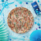 カボチャのスパイスパターン ペーパープレート (パーティー)