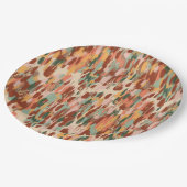 カボチャのスパイスパターン ペーパープレート (アングル)