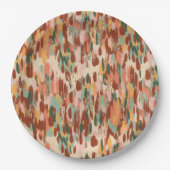 カボチャのスパイスパターン ペーパープレート (正面)