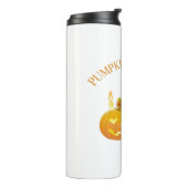 カボチャのスパイスビーブ，ハロウィーン，黒猫，カボチャ タンブラー (回転左)