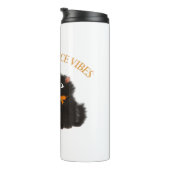 カボチャのスパイスビーブ，ハロウィーン，黒猫，カボチャ タンブラー (回転右)