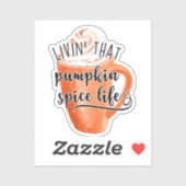 カボチャのスパイスライフを生きる シール (シート)