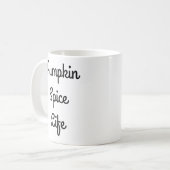 カボチャのスパイスライフセラミックホワイトマグカップ コーヒーマグカップ (正面左)