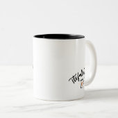 カボチャのスパイスライフハンドレタリング ツートーンマグカップ (正面右)