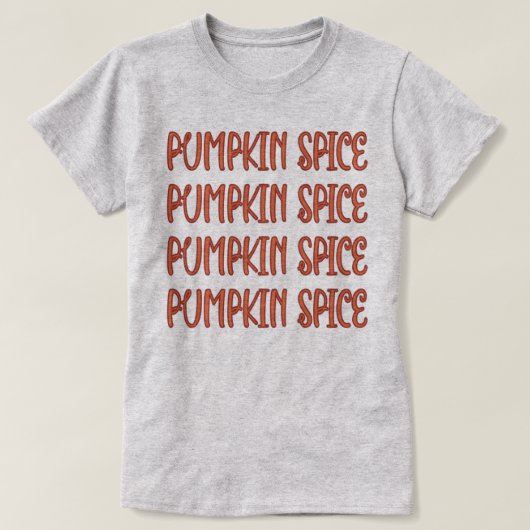 カボチャのスパイスワードTシャツ Tシャツ (デザイン正面)
