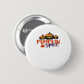カボチャのスパイス必須 缶バッジ (正面&裏面)