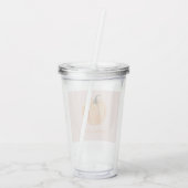 カボチャのスパイス水の色カボチャ|オレンジとピンク アクリルタンブラー (裏面)