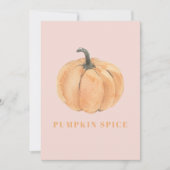 カボチャのスパイス水の色カボチャ|オレンジとピンク シーズンカード (正面)