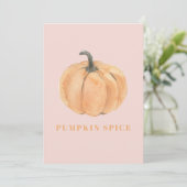 カボチャのスパイス水の色カボチャ|オレンジとピンク シーズンカード (スタンド正面)