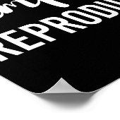 カボチャのスパイス生殖権フェミニスト権 ポスター (角)