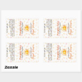 カボチャのスパイス石鹸 |手作り職人 |自家製 長方形シール (シート)