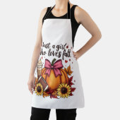 カボチャのスパイス秋が大好きなラテ エプロン (インサイチュ)