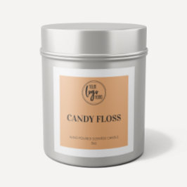 カボチャのスパイス縁どスクエアあなたのロゴキャンドルラベル スクエアシール