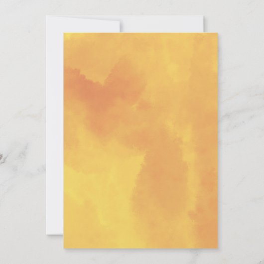 カボチャのスパイス詩の秋の花任意の年齢誕生日 招待状 (裏面)