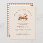 カボチャのスパイス&オールナイス – 秋ベビーシャワー ポストカード (正面/裏面)