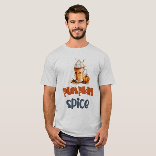 カボチャのスパイス：秋の味 – '今シーズン Tシャツ (正面フル)