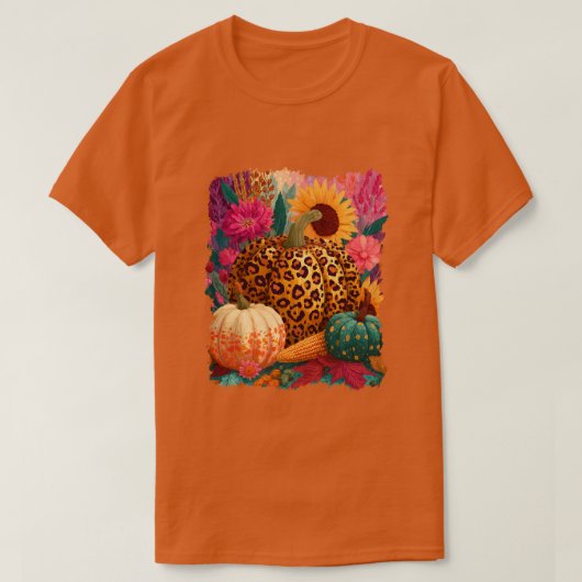 カボチャのスパイス Tシャツ (デザイン正面)