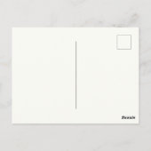 カボチャのスプクトカキュラーハロウィーンのスケルトン ポストカード (裏面)