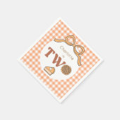 カボチャのタルト 2歳の誕生日 スタンダードカクテルナプキン (角)