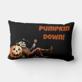 カボチャのダウン – 落下ジャック – O' – ランタンハロウィーン ランバークッション (裏面)