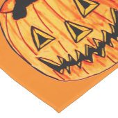 カボチャのテーブルランナーのハロウィーンの黒猫 ミディアムテーブルランナー (コーナー)