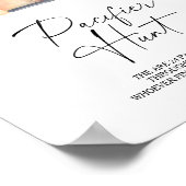 カボチャのトラックおしゃぶり狩りベビーシャワーゲーム ポスター (角)