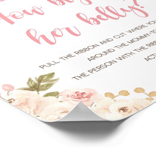 カボチャのトラックのシャワーどのように彼女の腹のサインは大きい ポスター (角)