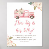 カボチャのトラックのシャワーどのように彼女の腹のサインは大きい ポスター (正面)