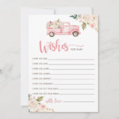カボチャのトラックの赤ちゃんシャワー希望ベビーカード 招待状