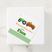 カボチャのトラックカボチャのパッチ – グリーントラクター フェイバータグ (インサイチュ)