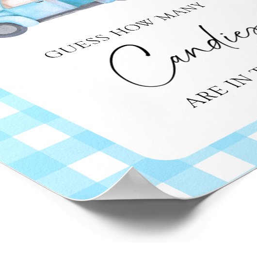 カボチャのトラック – キャンディーズの数を推測ポスター ポスター (角)