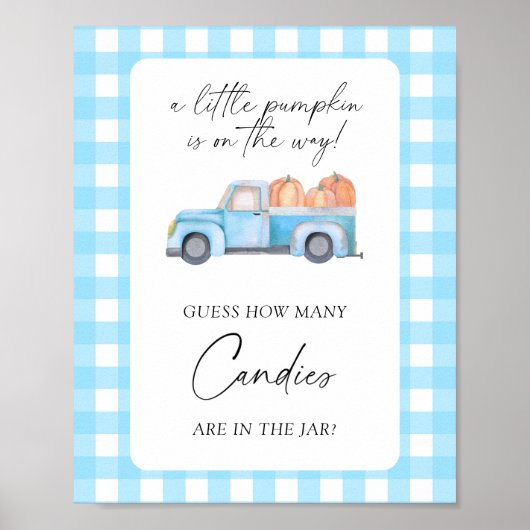 カボチャのトラック – キャンディーズの数を推測ポスター ポスター (正面)